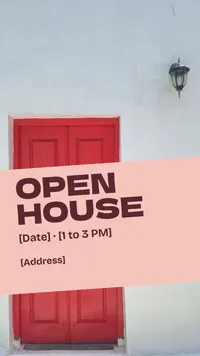open house countdown Story template