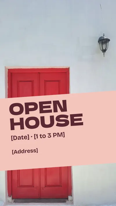 open house countdown Story template