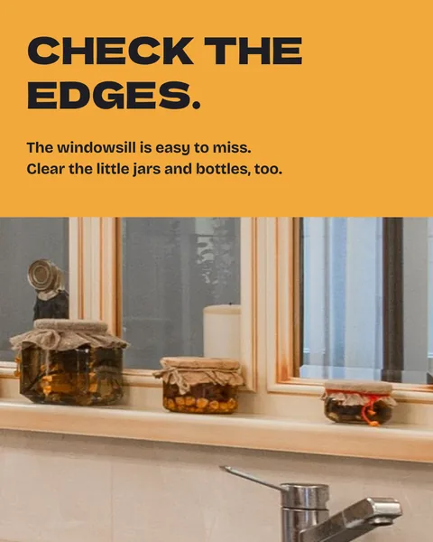 Example only: slide 4 with near-black words on a marigold background.
